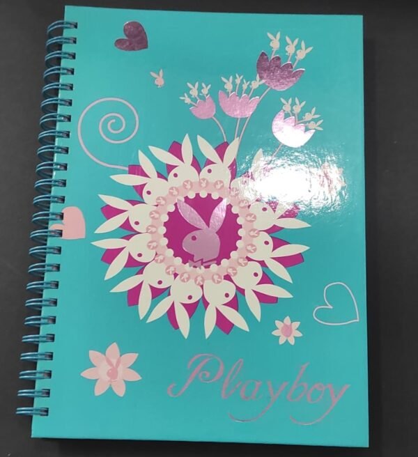 Caderno espiral A4 capa dura pautado azul