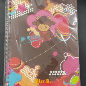 Caderno espiral A4 pautado Mr Mokka castanho