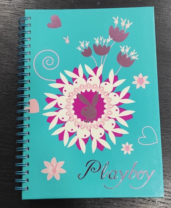 Caderno espiral A5 capa dura pautado azul