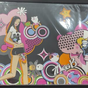 Capa de elásticos A4 da Miss B preta
