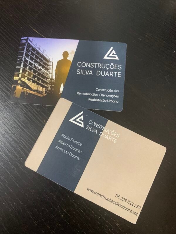 Cartões de visita em papel 300 gr