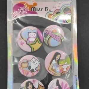 Conjunto de 6 Pins Miss B