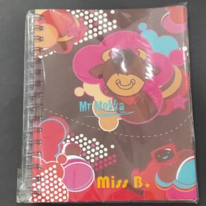 Caderno espiral A5 pautado Mr Mokka castanho