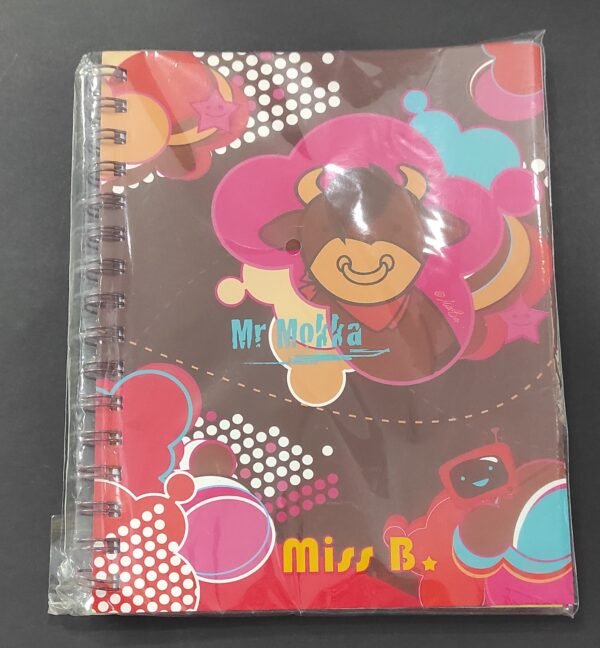Caderno espiral A5 pautado Mr Mokka castanho