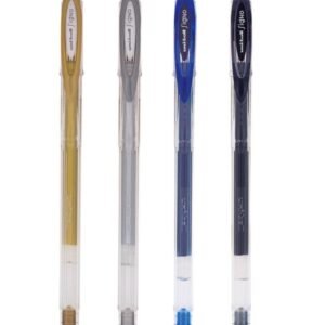 Caneta para fitas preto, dourado, azul e prateado 