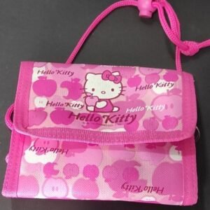 Carteira com tira de colocar ao pescoço rosa