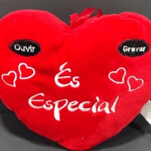 Almofada coração és especial - grava e ouve