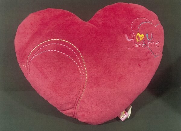 Almofada coração rosa