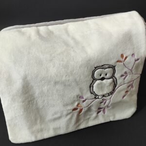 Saco tiracolo em peluche coruja-tamanho-35.5x28x9.5cm
