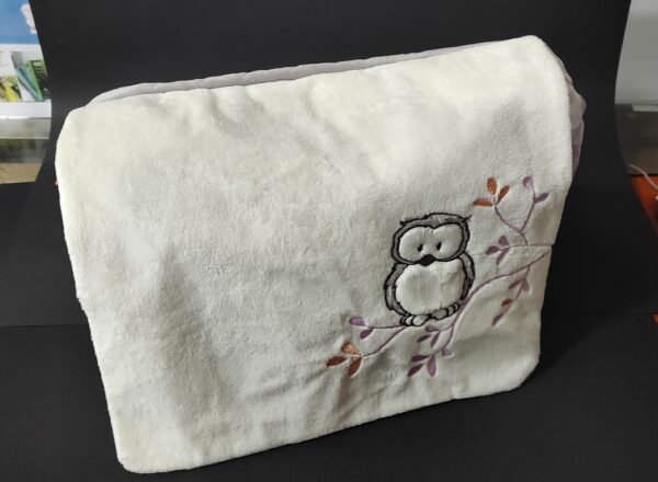Saco tiracolo em peluche coruja-tamanho-35.5x28x9.5cm