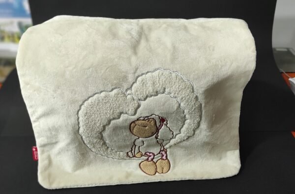 Saco tiracolo em peluche ovelha-tamanho-35.5x28x9.5cm