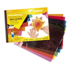 Bloco de papel celofane A4-10-folhas cores diversas