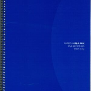 Caderno espiral A4 capa azul - pautado, quadriculado e liso