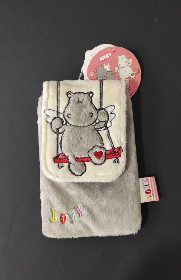 Bolsa em peluche Love Hipopótamo
