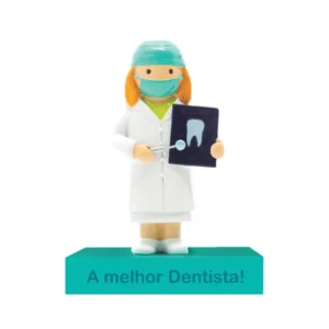 A melhor dentista - figura em resina pintada á mão com caixa incluída