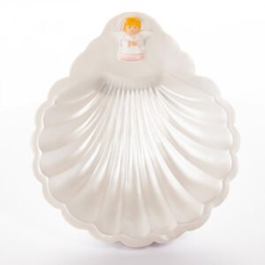 Concha baptismo anjo rosa