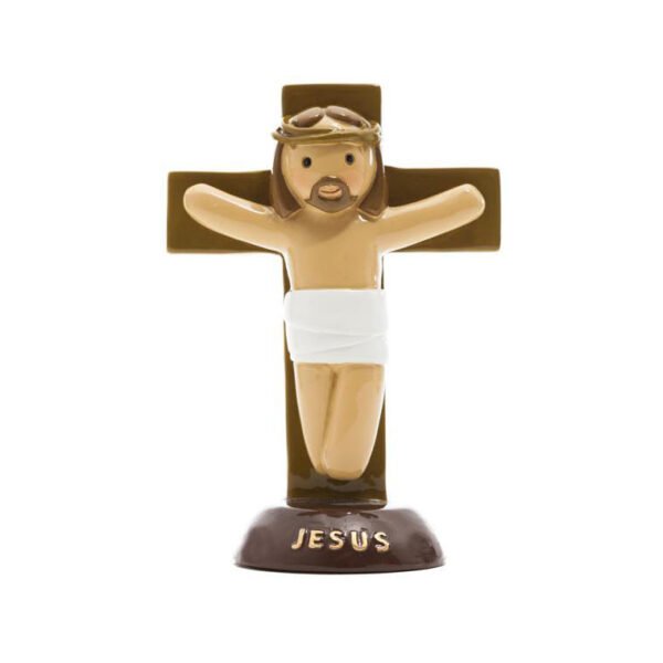 Figura em resina pintada á mão - Cristo crucificado