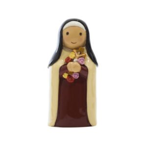 Figura em resina pintada á mão - Santa Teresa