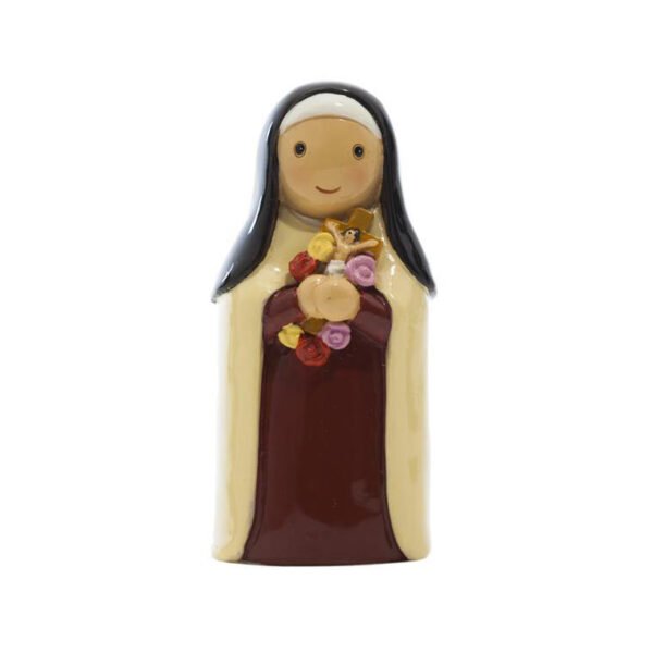 Figura em resina pintada á mão - Santa Teresa