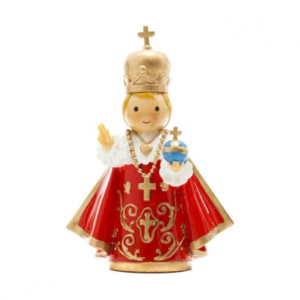 Figura em resina pintada á mão - Menino Jesus de Praga