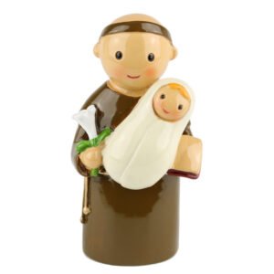 Figura em resina pintada á mão - Santo António