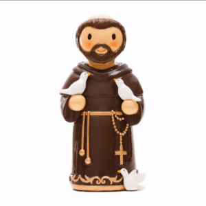 Figura em resina pintada á mão - São Francisco de Assis
