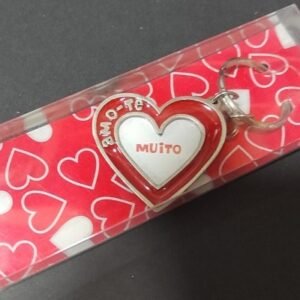 Porta chaves metal coração - Amo-te muito