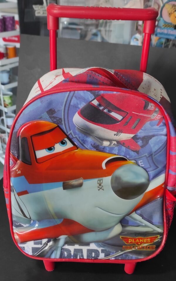 Mochila Pré escolar com trolley Planes