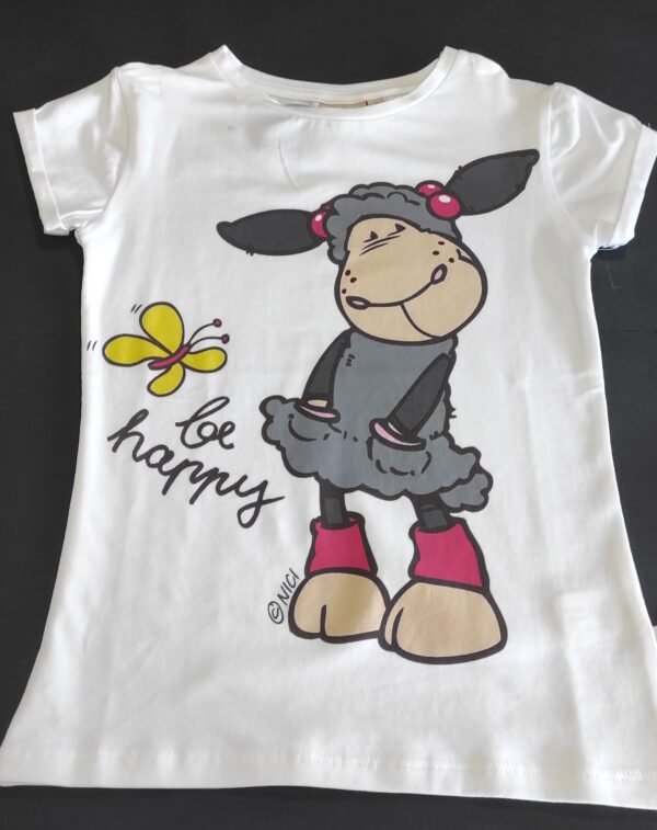 T-shirt branca tamanho 4 e 6