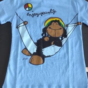 T-shirt azul tamanho 6 e 10