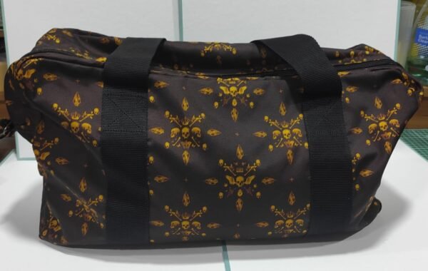 Saco de desporto castanho e dourado - Image 2