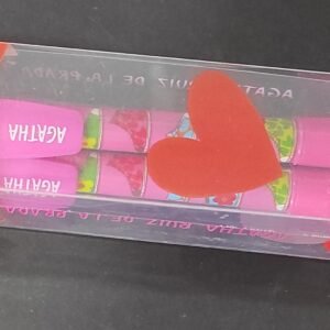 Conjunto de esferográfica e lapiseira sapatos Agatha Ruiz de la Prada