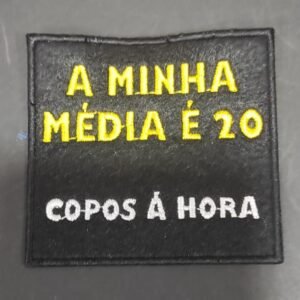 A minha média é 20 copos á hora
