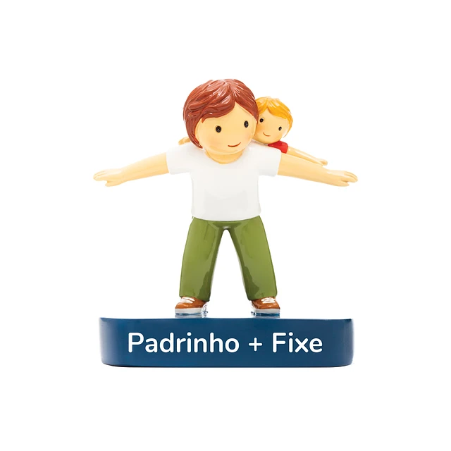 Padrinho + fixe - figura em resina pintada á mão